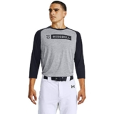 Under Armour Men’s Utility 3/4 20 T-Shirt , Steel Full Heather (035)/Black , XX-Large