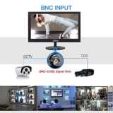 Upinva Display multifunzione CCTV da 22 pollici supporta PC HDMI BNC VGA AV interfaccia di ingresso USB 1920 x 1080 schermo Full HD con altoparlante integrato LCD