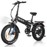 VARUN Bici Elettrica, 20”*4.0″ Fat Tire Bici Elettrica Pieghevole con 48V 13Ah(624WH) Batteria, Fino a 100KM, 250W 55NM Motore, Bicicletta Elettrica Uomo Donna con 7 Velocità, EBike per All-Terrain