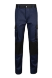 VELILLA 103020B Pantaloni Bicolore Multitasche, Blu Navy E Nero, 46 IT