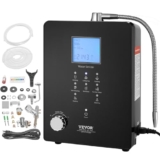 VEVOR Dispositivo Ionizzatore Alcalino Acqua Schermo LCD PH 3-11,2, Macchina Ionizzatore Alcalino per Acqua Uso Domestico 9000L ORP da +500 a -800 mV, Set Ionizzatore Acqua Uso Quotidiano Caffè Tè
