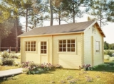 VICTORIA Garden Chalet 20 m² – Spessore parete: 44 mm – Scala soppalco inclusa – Chiusura a chiave – Doppi vetri – Chalet in Legno