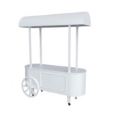 VKHPJP Carrello Per Caramelle Per Feste In Legno, Espositore Per Carrello Per Caramelle Con 4 Ruote Rotanti Per Fai Da Te, Per Decorazioni Di Nozze E Decorazioni Per Feste