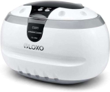 VLOXO – Dispositivo per la pulizia ad ultrasuoni da 600 ml, 42 kHz, dispositivo a ultrasuoni per occhiali, orologi, gioielli, collane, rasoi e protesi dentali, pennello cosmetico, 50 W, bagno di