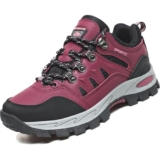 VTASQ Scarpe da Trekking Uomo Scarpe Montagna Antiscivolo Scarpe Escursionismo Ammortizzate Traspiranti Uomo Scarpe Ginnastica Camminata Stringate Rosso Rosa 36EU