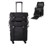 Valigia Porta Trucchi Beauty Trolley Case, Professionale Trolley per il Trucco con Ruote, 2 in 1 Oxford Cloth Trolley Cosmetici Valigie Borsa per Cosmetologia, per Parrucchiere/Truccatore/Tecnico del