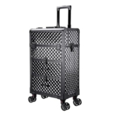 Valigia Porta Trucchi Valigia per Il Trucco con rotelle Valigia per Il Trucco Professionale Organizer da Viaggio per truccatori, Valigia per Cosmetici con 4 Ruote, Valigia per Il Trucco da Viaggio Or