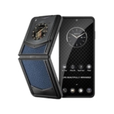 Vertu IRONFLIP – Telefono cellulare a portafoglio Android 5G sbloccato, design pieghevole, controllo con una sola mano, fotocamera da 50 MP, 12G + 512 G, Dual SIM 6,9″ 120 Hz, OLED, 65 W di ricarica