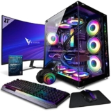 Vibox X-50 SG PC Gaming Fisso Completo – 27″ 100Hz Monitor – Intel i9 14900KF Processore 5.8GHz – RTX 4070 Ti Super 16GB – 32GB RAM – 1TB NVMe M.2 SSD – 850W PSU – Windows 11 – WiFi