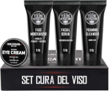 Viking Revolution Skin Care Kit Uomo – Regalo Uomo Perfetto: Include Idratante Viso, Scrub Viso, Detergente Schiumogeno (148ml) e Crema Contorno Occhi (30ml).