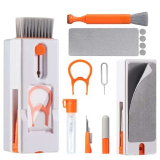 Vinabo 11 in 1 Kit Pulizia, Kit di Pulizia Tastiera PC, Keyboard Cleaner Multifunzionale, Spazzola Pulisci Schermo, per Tablet, Auricolari Bluetooth, Phone, Fotocamera