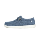 WALK IN PITAS | WP150 WALLABI Washed | Mocassini Uomo per L’Estate | Scarpe da Barca Estive | Sportive Uomo | Sneakers | Scarpe da Pitas | Blu 44