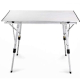 WANWEN Tavolo e Sedia Pieghevoli per Esterni Tavolo da Picnic in Alluminio da Campeggio Tavolo Pieghevole Impermeabile e Durevole Little Surprise