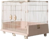 WOTZOV Trasportino per Animali Domestici, recinto per Animali Domestici, Cottage per Animali Domestici, Resistente, Pieghevole, in Metallo, per Interni ed Esterni, Set di trasportini per