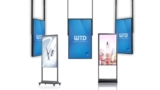 WTD – World Trade Display – 65″ 16:9/ High Brightness Double Sided Kiosk/VENTU Series/Android/Front Industrial Panel 3K/ Nits-Back Commercial Panel 700 Nits/ 4K/ Fan-less Design/Standing-Hanging