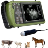 WYWY Ecografo Veterinario Portatile con Sonda 3.5MHz, Display LED 5.6 Pollici per Rilevamento Gravidanza in Maiali, Pecore, Cani, Gatti
