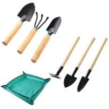 Wekuw 6 Pezzi Mini Kit Giardinaggio Attrezzi Accessori per Attrezzi Manuali da Giardinaggio Rastrello Giardino Paletta Giardinaggio Adatto per la Cura Delle Piante Come le Piante Grasse