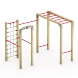 Wickey Attrezzo fitness – Fit Base 820 – Outdoor Palestra Palestra per casa, arrampicata e sport per ragazzi e adulti in giardino con barra per trazioni