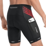 X-TIGER Pantaloncini Clismo Uomo mit 5D Gel Imbottito,Pantaloni Bici Uomo Traspiranti Asciugatura Rapida con 3 Tasche Pantaloni MTB Uomo