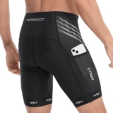 X-TIGER Pantaloncini Clismo Uomo mit 5D Gel Imbottito,Pantaloni Bici Uomo Traspiranti Asciugatura Rapida con 3 Tasche Pantaloni MTB Uomo