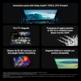 XIAOMI TV F Pro 75,75 pollici (190 cm),4K UHD QLED,Smart TV,Fire TV, Triple Tuner DVB-C/S/S2/T/T2,HDR10+, Modalità Game Boost 120Hz, MEMC, Controllo Vocale Alexa,2GB+32GB, Compatibile con AirPlay