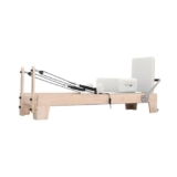 XIKDJ Pilates Reformer, Attrezzatura Per Pilates Con Accessori Reformer, Reformer Box, Jump Board Imbottito, Pilates Reformer Machine Per Allenamenti A Casa,B