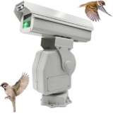 XYEJL Repellente Automatico a Laser Uccelli Rotazione 360°per Piccioni & Storni modalità Crociera Automatico, Controllo Via App Pioggia Intensa, Protegge Edifici Storici/Parchi Eolici,A