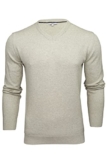 Xact Maglione a V in 100% Cotone per Uomo (Heather Grey) L