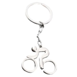 YAPKOLV Portachiavi Bicicletta, Ciclismo Portachiavi, Bici da Corsa in Metallo, Regali Creativi per Uomini, Donne e Bambini (Argento)