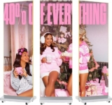 YCKJNB 80 Pollici P1.86 Schermo LED Flessibile per Segnaletica Digitale, Controllo Remoto del Software per Telefono Cellulare e Computer, Intero Plug-and-Play USB, Argento, 1 Confezione