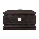 YIHANSS Urna commemorativa con Design inciso a Mano urna funeraria Umana Urna Dimensione delle Legno Legno Legno di Artigianato Cremazione Caretto di Legno