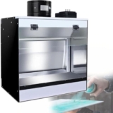 YQCXG Cabina da Tavolo per lavori Artigianali, Cabina di verniciatura, Cabina da Tavolo Artigianale, Lampada a resa cromatica, Illuminazione a LED, per modellismo, Nail Art, Ceramica e l