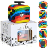Yetech Arcobaleno Cubo Anti-Stress, Ansia Relief Giocattoli con 6 Diverse funzioni, Regalo per Bambini e Adulti ADHD