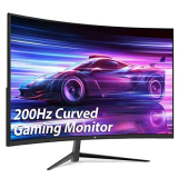 Z-Edge Monitor Pc Gaming Curvo 27” 200Hz, 1ms, FreeSync, Schermo FHD 1080P con DP Cavo, 350cd/m², 1500R VA Senza Cornice, HDMI2.0*2&DP1.4, VESA, sRGB 99%, 178°Angolo Visione, Inclinazione Regolabile