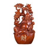 ZEELYDE Figurine, Statue/Ornamenti Feng Shui, Regalo Decorativo Dio della Fortuna/Artigianato Scolpire Dio della ricchezza Fascino Cinese della prosperità Decorazione della casa Regalo Attrarre ricc