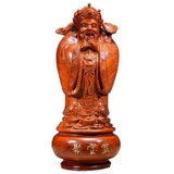 ZEELYDE Statuette, Statue/Ornamenti Feng Shui, Decorazioni Intaglio del Legno Dio della ricchezza Decorazione del Soggiorno della casa Attira l’ornamento della ricchezza Regali di congratulazioni De