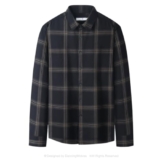 ZHCHAO Camicia a Maniche Lunghe Scozzese Modelli Autunno e Inverno da Uomo Camicia Ispessita con Risvolto(XXL)