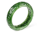 ZHIBO Xinjiang hetian giada verde giada bracciale giada naturale diametro 62 millimetri grande braccialetto