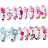ZOCONE 15 Pezzi Braccialetti Amicizia per Bambina Ragazza, per Feste Regolabile Legno Unicorno Farfalla Sirena Gadget Compleanno