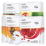ZOZU Maschera Viso Purificante in Tessuto – 8 Set Skincare Viso Completo per Benessere e Cura della Pelle