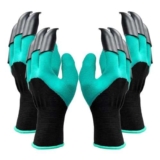 Zoojoy Guanti da giardinaggio con artigli per scavare per scavare e piantare,I migliori regali da giardinaggio per donne e uomini [2 paia] (Verde)