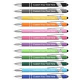 Zoonnis 12 Pezzi di Penne a Sfera Personalizzate con Punta a Stilo per Gli Affari Penna Incisa Personalizzata in Massa per Donne Uomini con Testo del Nome Penna Personalizzata con Inchiostro Nero