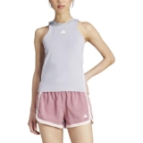 adidas Donna AEROREADY Train Essentials Regular 3-Stripes Tank Top, Glory Grey/White, M
