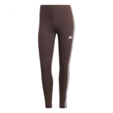 adidas Donna Essentials 3-Stripes High-Waisted Single Jersey Leggings, Shadow Brown, S