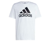 adidas Essentials Single Jersey Big Logo Short Sleeve T-shirt Uomo, White, XL