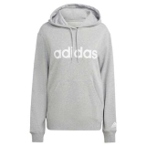 adidas IC6884 W Lin FT HD Maglia Lunga Medium Grey Heather/White S