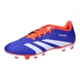 adidas Predator Club Football Boots Flexible Ground, Scarpe da Calcio Unisex-Adulto, Lucid Blue/Cloud White/Solar Red, 46 EU