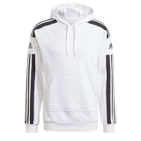 adidas Squadra 21 Hooded Track Top Felpa con cappuccio, White, M Uomo