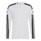 adidas Squadra 21 Long Sleeve Jersey Maglia Lunga, White/Black, M Uomo