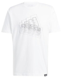 adidas Uomo Tech BOS Graphic Tee, White, L